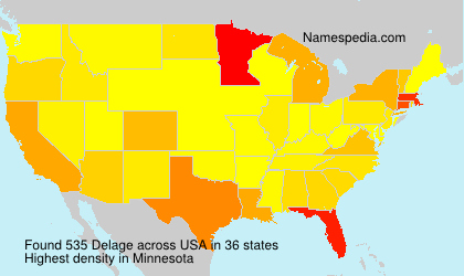 Surname Delage in USA Surname Delage in USA