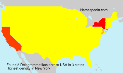 Surname Delagrammatikas in USA Surname Delagrammatikas in USA