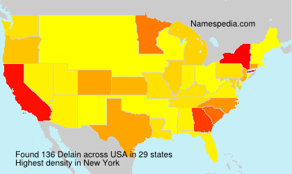 Surname Delain in USA Surname Delain in USA