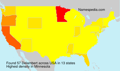 Surname Delambert in USA Surname Delambert in USA