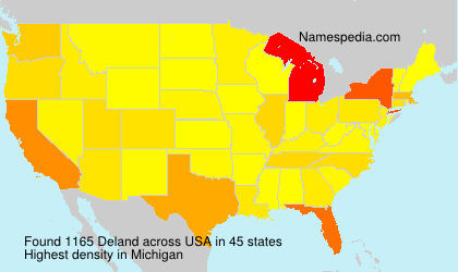 Surname Deland in USA
