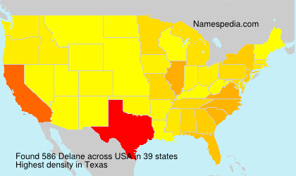 Surname Delane in USA Surname Delane in USA