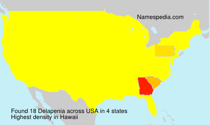 Surname Delapenia in USA Surname Delapenia in USA