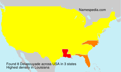 Surname Delapouyade in USA Surname Delapouyade in USA