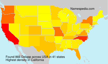 Surname Delapp in USA Surname Delapp in USA