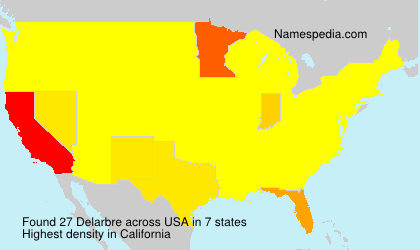 Surname Delarbre in USA Surname Delarbre in USA
