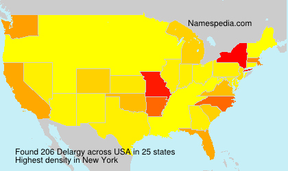 Surname Delargy in USA Surname Delargy in USA
