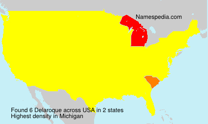 Surname Delaroque in USA Surname Delaroque in USA