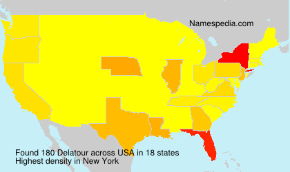 Surname Delatour in USA Surname Delatour in USA