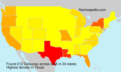 Surname Delaunay in USA Surname Delaunay in USA