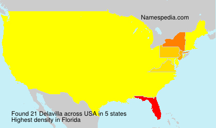 Surname Delavilla in USA Surname Delavilla in USA