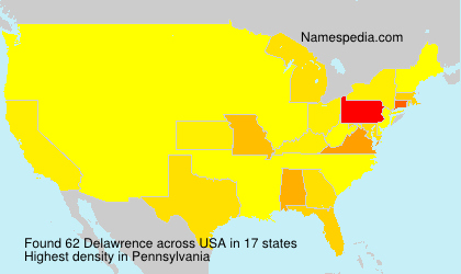 Surname Delawrence in USA Surname Delawrence in USA