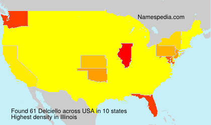Surname Delciello in USA Surname Delciello in USA