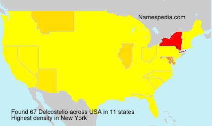 Surname Delcostello in USA Surname Delcostello in USA
