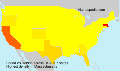 Surname Deldon in USA Surname Deldon in USA
