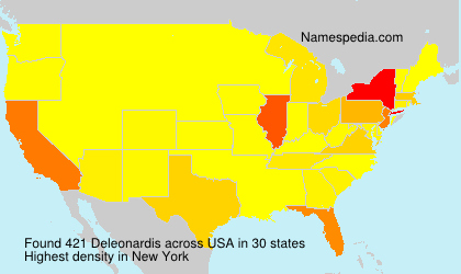 Surname Deleonardis in USA Surname Deleonardis in USA