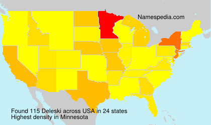 Surname Deleski in USA Surname Deleski in USA