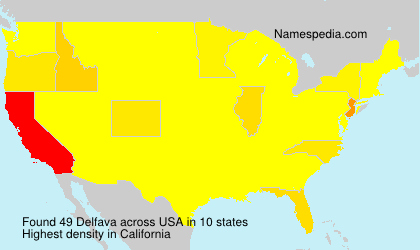 Surname Delfava in USA Surname Delfava in USA