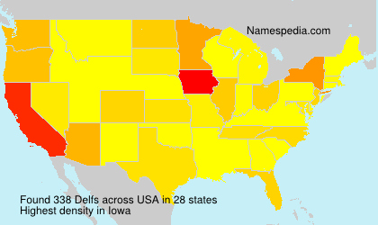 Surname Delfs in USA Surname Delfs in USA