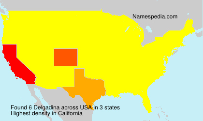 Surname Delgadina in USA Surname Delgadina in USA