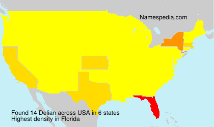 Surname Delian in USA Surname Delian in USA