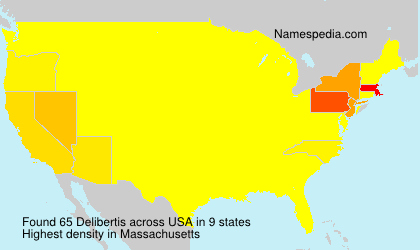 Surname Delibertis in USA Surname Delibertis in USA