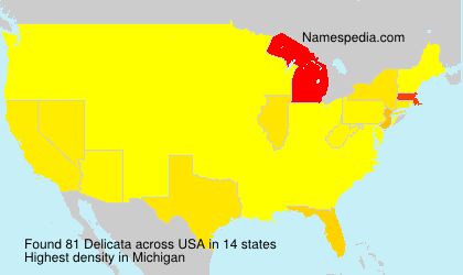 Surname Delicata in USA