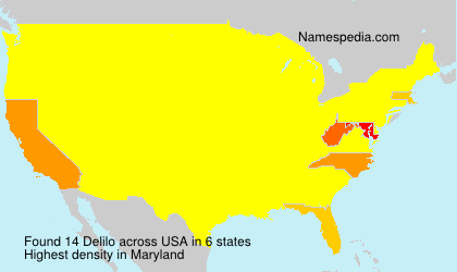 Surname Delilo in USA Surname Delilo in USA