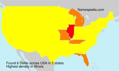 Surname Delite in USA Surname Delite in USA