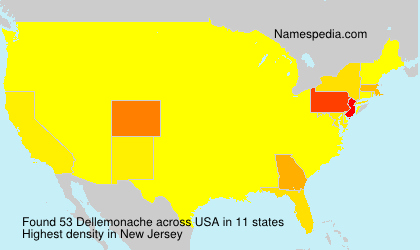 Surname Dellemonache in USA Surname Dellemonache in USA