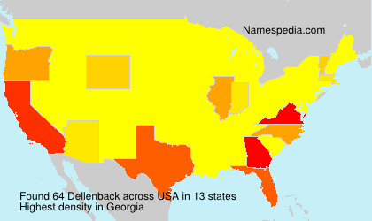 Surname Dellenback in USA