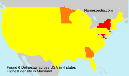 Surname Delnesaw in USA Surname Delnesaw in USA