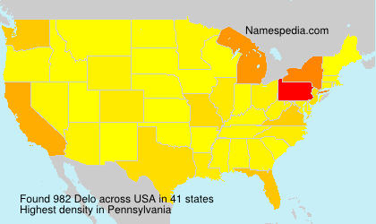 Surname Delo in USA Surname Delo in USA