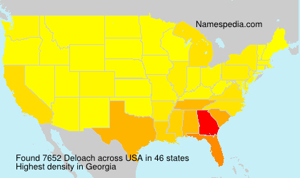 Surname Deloach in USA Surname Deloach in USA