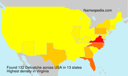 Surname Deloatche in USA Surname Deloatche in USA