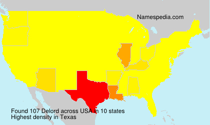 Surname Delord in USA Surname Delord in USA