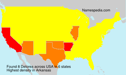 Surname Delorea in USA