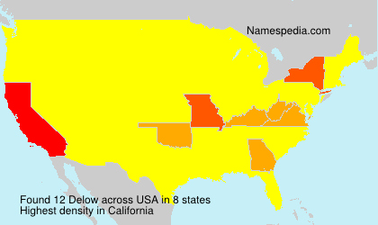 Surname Delow in USA Surname Delow in USA