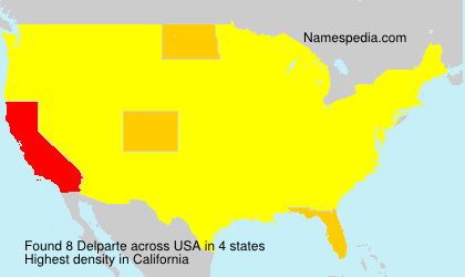 Surname Delparte in USA Surname Delparte in USA