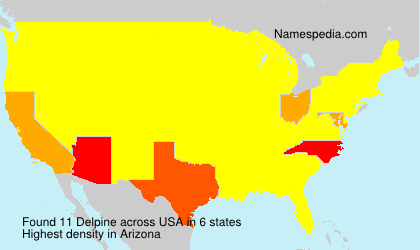 Surname Delpine in USA