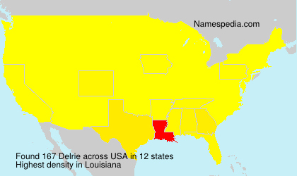 Surname Delrie in USA Surname Delrie in USA