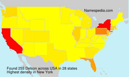 Surname Delson in USA Surname Delson in USA