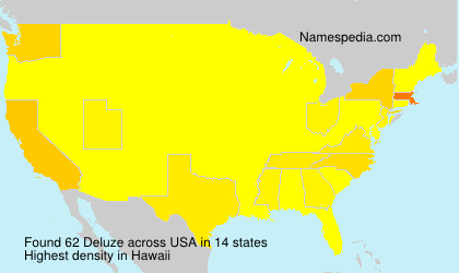 Surname Deluze in USA Surname Deluze in USA