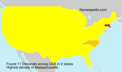 Surname Delvendo in USA Surname Delvendo in USA