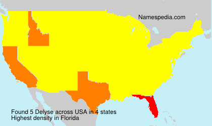 Surname Delyse in USA Surname Delyse in USA