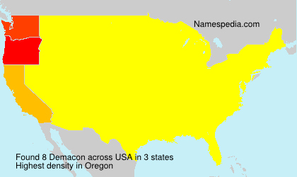 Surname Demacon in USA Surname Demacon in USA