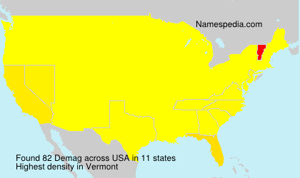 Surname Demag in USA Surname Demag in USA