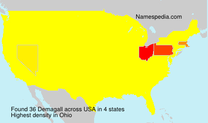 Surname Demagall in USA Surname Demagall in USA