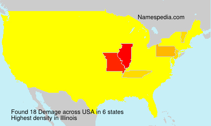 Surname Demage in USA Surname Demage in USA