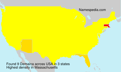 Surname Demaina in USA Surname Demaina in USA